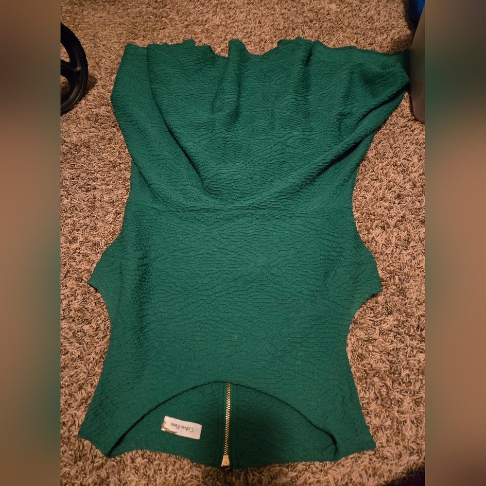 Size 12 calvin klien green dres